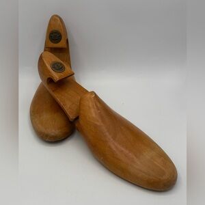Florsheim Solid Wood Shoe Tree Forms Stretchers in Size 9D Adjustable Vintage